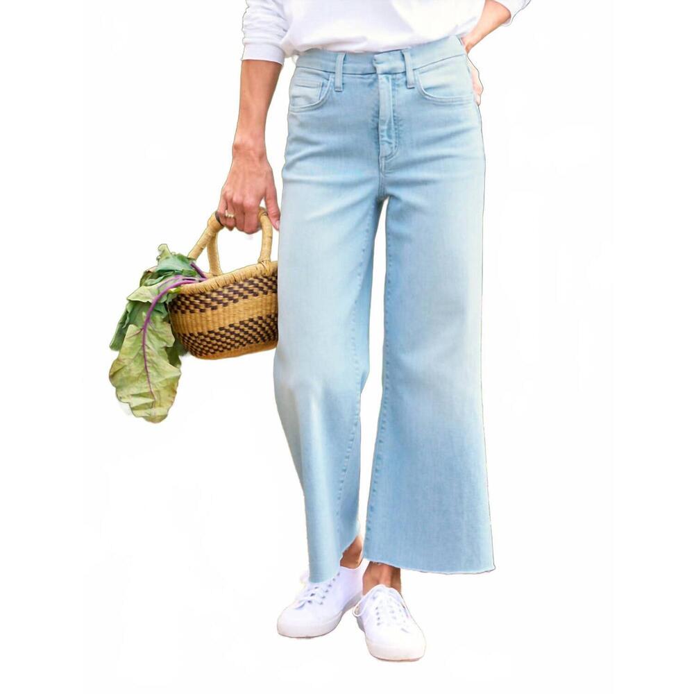 NEW FRANK & EILEEN wide leg jean in light wash indigo